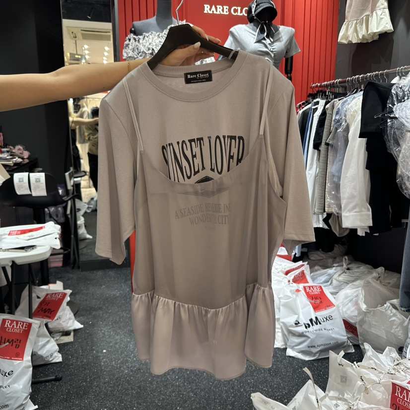 RARE CLOSET直郵韓國代購㊣女裝新品人氣熱賣休閑推薦25春夏T恤RARE CLOSETT恤