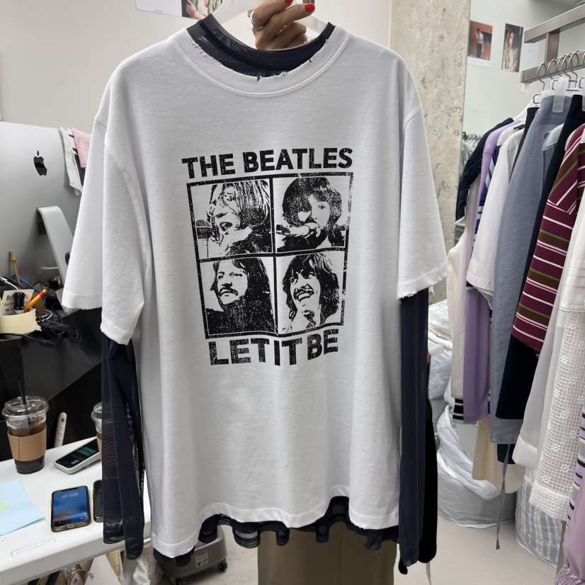 SOLD OUT韓國直郵㊣東大門實拍女裝新款休閑時尚T恤不含內搭SOLD OUTT恤