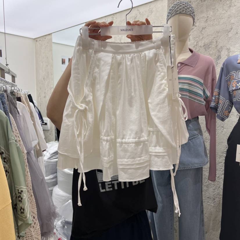 SOLD OUT韓國直郵㊣女裝新品25春夏休閑熱賣時尚人氣推薦短裙SOLD OUT短裙