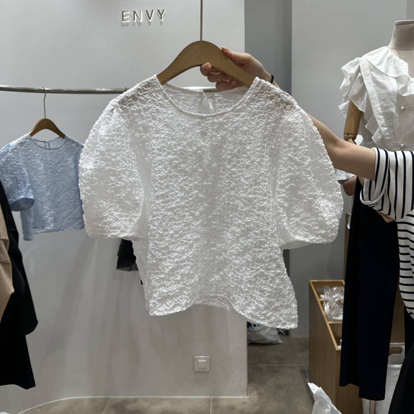 ENVY東大門代購女士新品人氣25春夏真品時尚職業襯衫蕾絲衫ENVY襯衫/蕾絲衫
