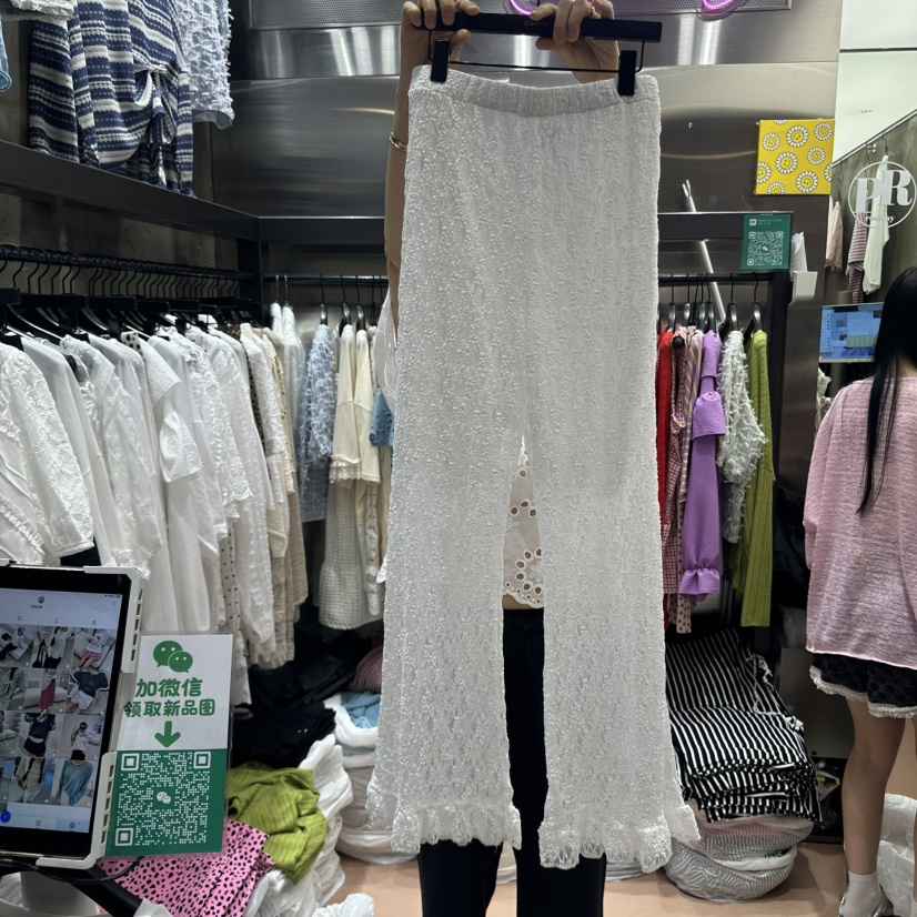 RUNWAY-런웨이東大門實拍女裝新品熱賣人氣職業休閑褲蕾絲RUNWAY休閑褲