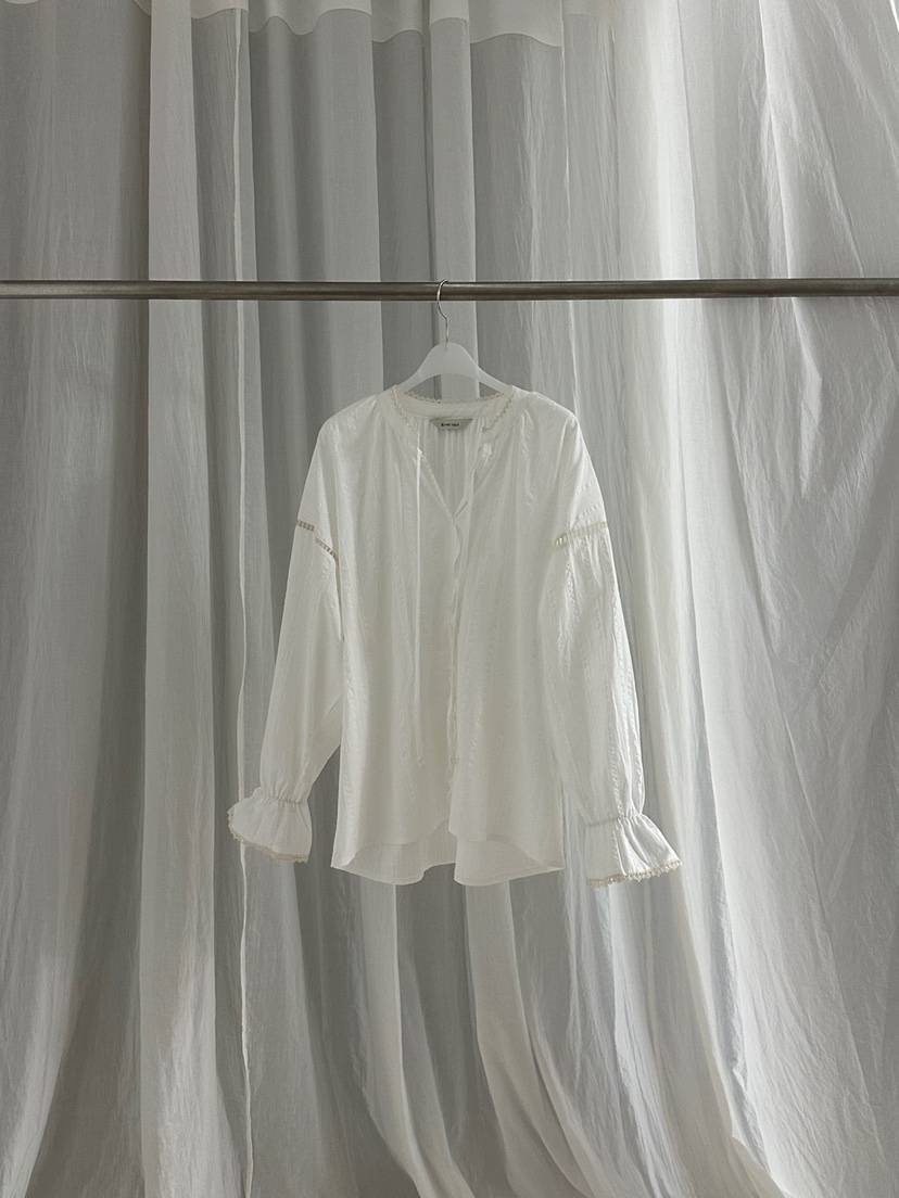 RIVER RAIN韓國直郵女士新品時尚25春夏熱賣真品襯衫蕾絲衫RIVER RAIN襯衫/蕾絲衫