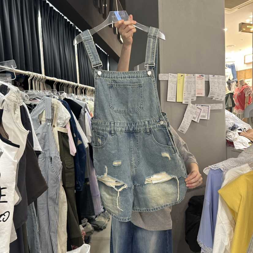 MOMAZU韓國直郵女士新品熱賣25春夏推薦職業休閑時尚背帶褲MOMAZU背帶褲