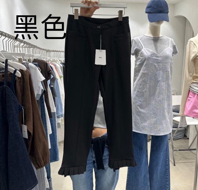 INNI韓國代購女裝新款真品25春夏時尚熱賣職業休閑人氣休閑褲inni休閑褲