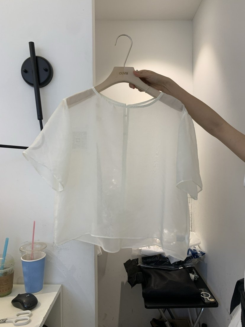 OUVIR韓國直郵㊣東大門實拍女裝新品時尚人氣襯衫蕾絲衫歐根紗O.V.R/OUVIR襯衫/蕾絲衫