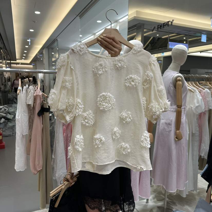 XPARTY韓國㊣直郵東大門代購女裝新品時尚休閑人氣襯衫蕾絲衫XPARTY襯衫/蕾絲衫
