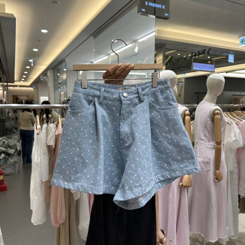 XPARTY直郵韓國代購㊣女裝新品熱賣時尚25春夏休閑人氣短褲XPARTY短褲