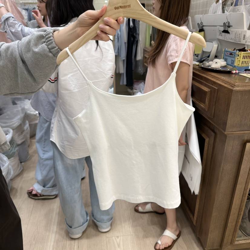 OURMOMENT韓國直郵㊣女裝新品推薦熱賣25春夏人氣休閑吊帶背心OURMOMENT吊帶/背心
