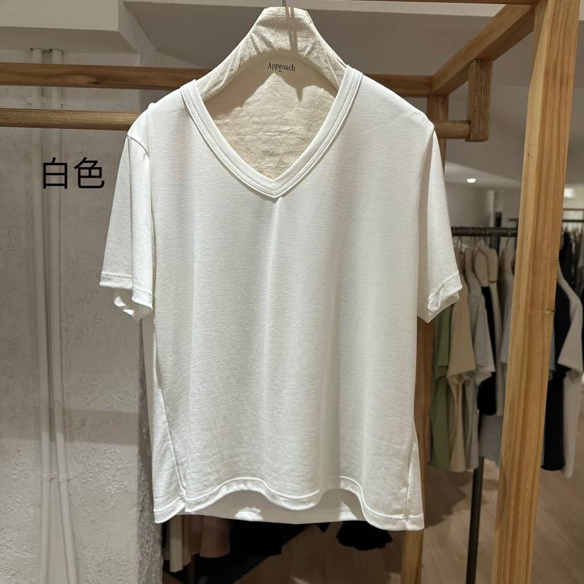 APPROACH0.1韓國㊣直郵東大門代購女裝新品休閑25春夏熱賣T恤APPROACH0.1T恤