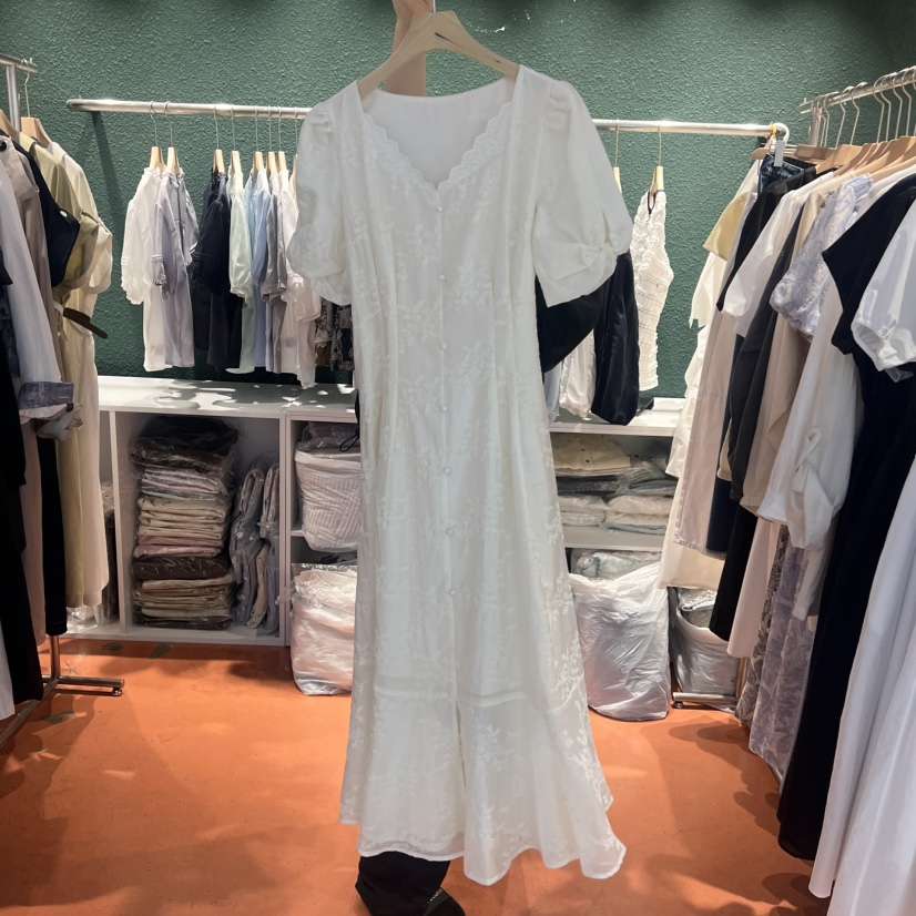 SIMPLE PARK/WMSTORY直郵韓國代購㊣女裝新品熱賣連衣裙刺繡SIMPLE PARK/WMSTORY連衣裙
