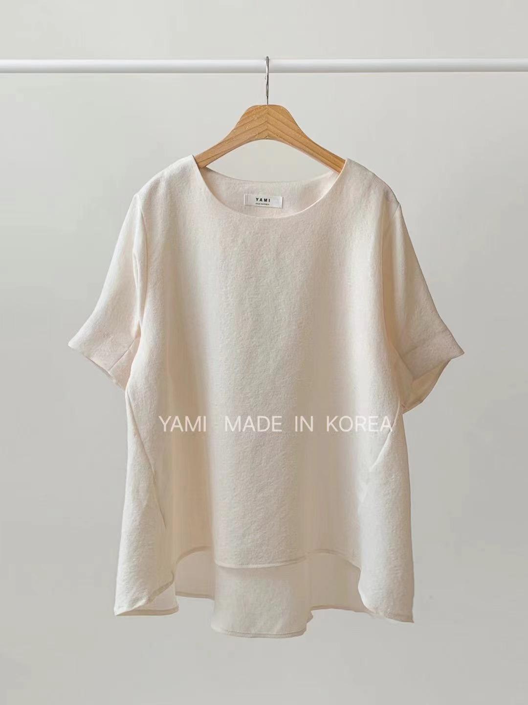YAMI-야미-T直郵韓國代購㊣女裝新款25春夏推薦襯衫蕾絲衫YAMI襯衫/蕾絲衫