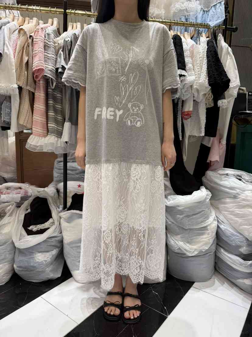 BE&amp;BE韓國直郵㊣東大門實拍女裝新款人氣熱賣25春夏連衣裙BE&be連衣裙