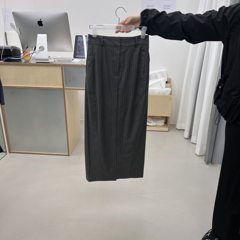 STAINLESS韓國㊣直郵東大門代購女裝新款時尚半身裙中短裙條紋STAINLESS半身裙/中短裙