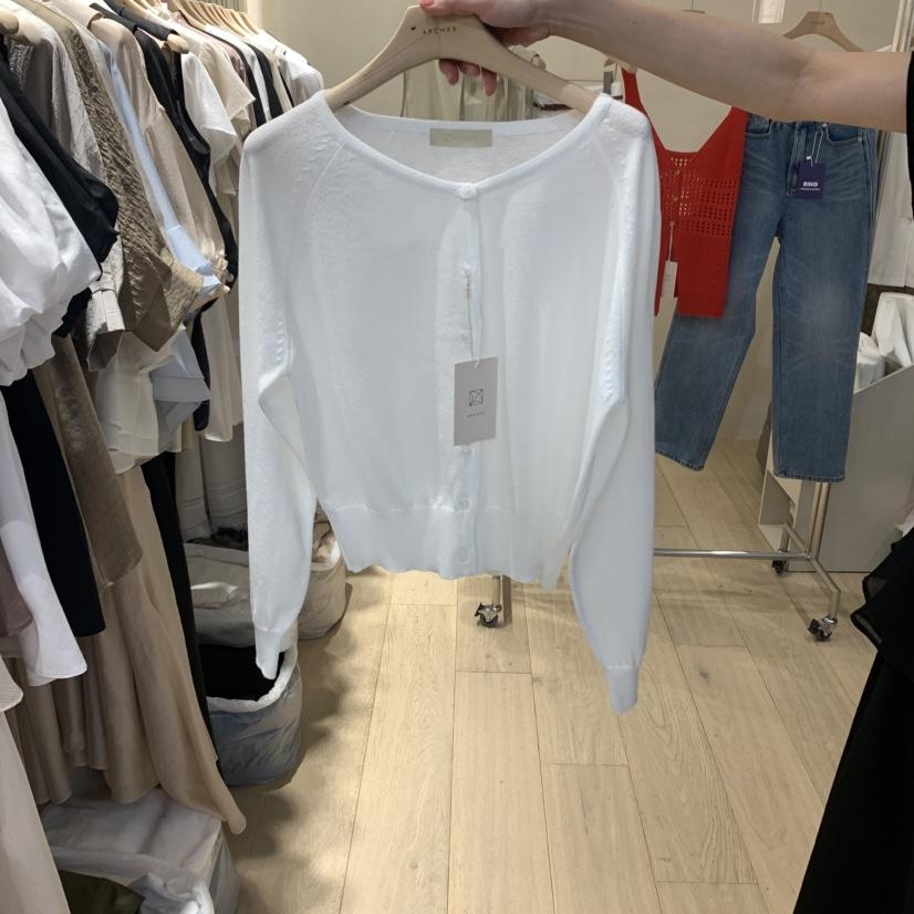 ARCHER直郵韓國代購㊣女裝新品人氣時尚休閑針織衫亞麻開衫ARCHER針織衫