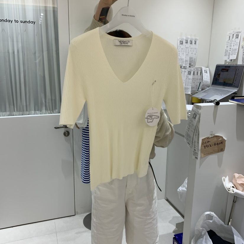 MONDAY TO SUNDAY韓國直郵㊣女裝新品時尚推薦25春夏針織衫MONDAY TO SUNDAY針織衫