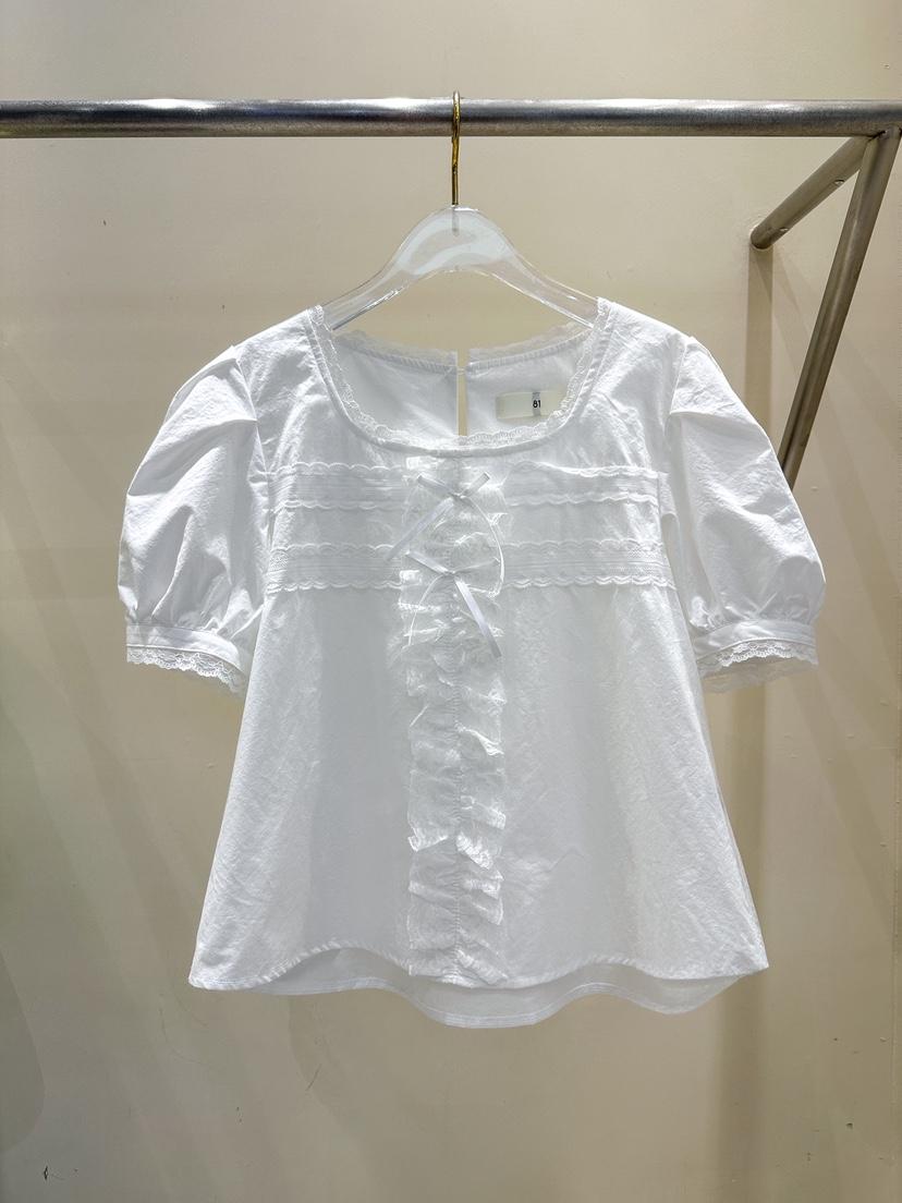 81 MARKET-L韓國直郵㊣東大門實拍女裝新款25春夏襯衫蕾絲衫81 MARKET-L襯衫/蕾絲衫