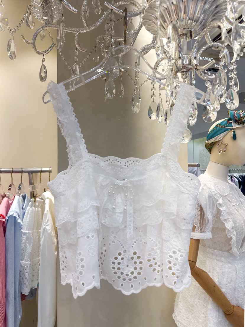 81 MARKET-L直郵韓國代購㊣女裝新品推薦休閑25春夏吊帶背心81 MARKET-L吊帶/背心