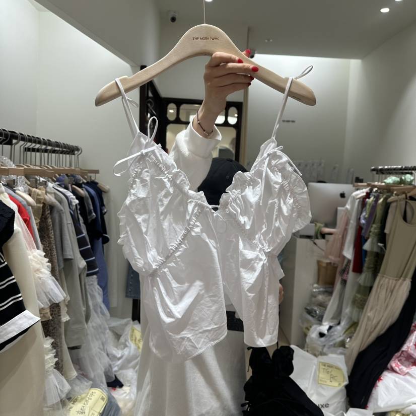 THEMORYPARK韓國直郵㊣東大門實拍女裝新款25春夏時尚吊帶背心THE MORY PARK吊帶/背心