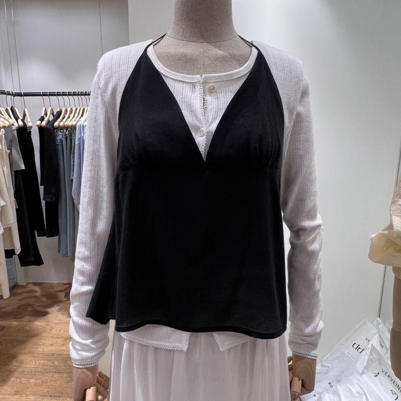 VERVEINE韓國直郵㊣女裝新品推薦25春夏吊帶背心不含內搭緊身VERVEINE吊帶/背心