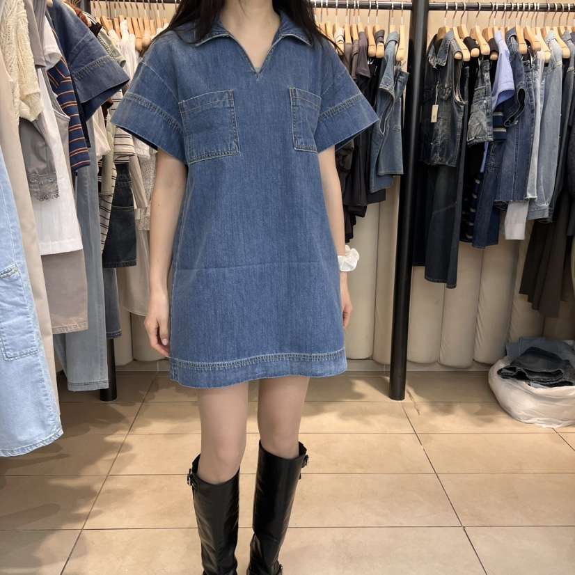 OUS/INCH-L韓國㊣直郵東大門代購女裝新品熱賣時尚連衣裙OUS/INCH連衣裙