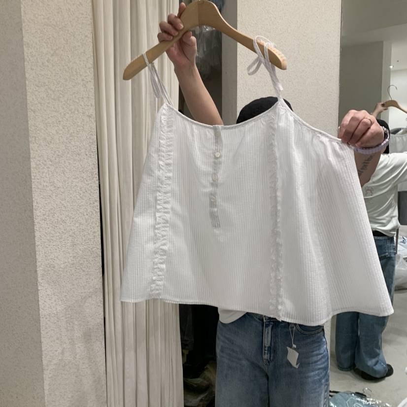 SSEMIENNE直郵韓國代購㊣女裝新品25春夏休閑人氣熱賣吊帶背心SSEMIENNE吊帶/背心