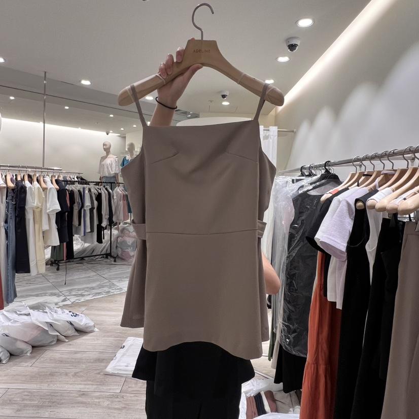 ADELINE韓國㊣直郵東大門代購女裝新品推薦休閑時尚吊帶背心ADELINE吊帶/背心