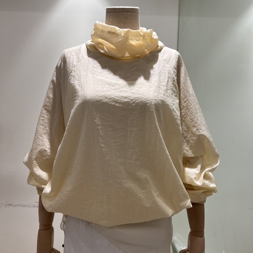VERVEINE韓國㊣直郵東大門代購女裝新款時尚襯衫蕾絲衫高領VERVEINE襯衫/蕾絲衫