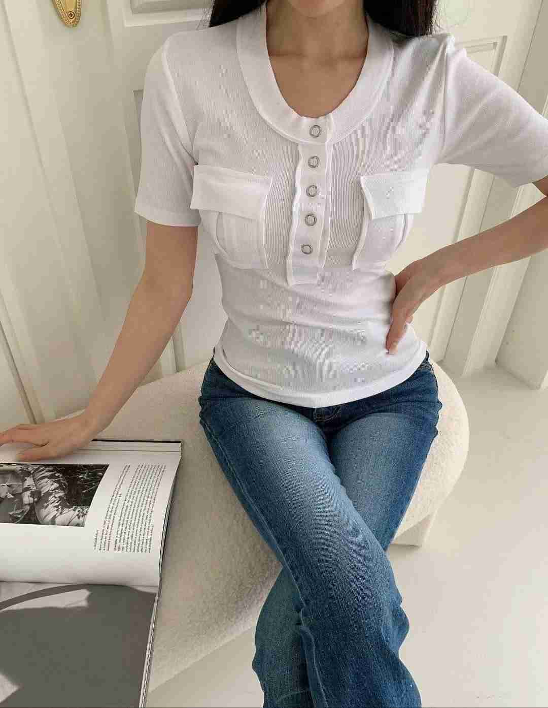TYLE J-스타일J-T直郵韓國代購㊣女裝新款熱賣休閑時尚T恤TYLE JT恤