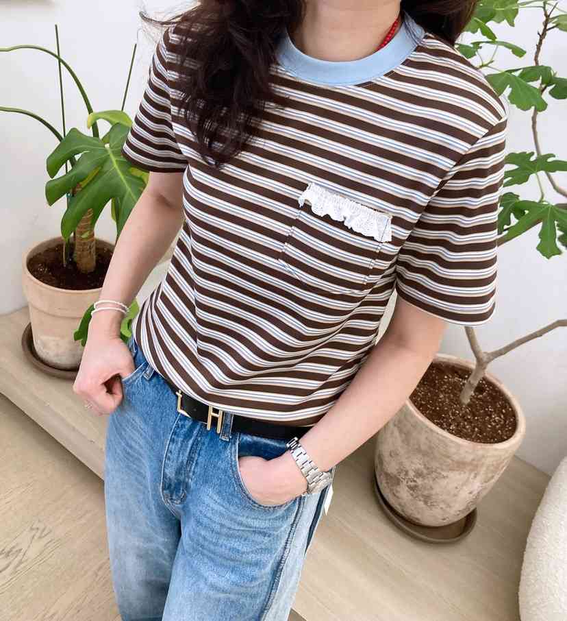 HANNA-A韓國代購女士新款人氣25春夏休閑時尚熱賣真品職業T恤HANNAT恤