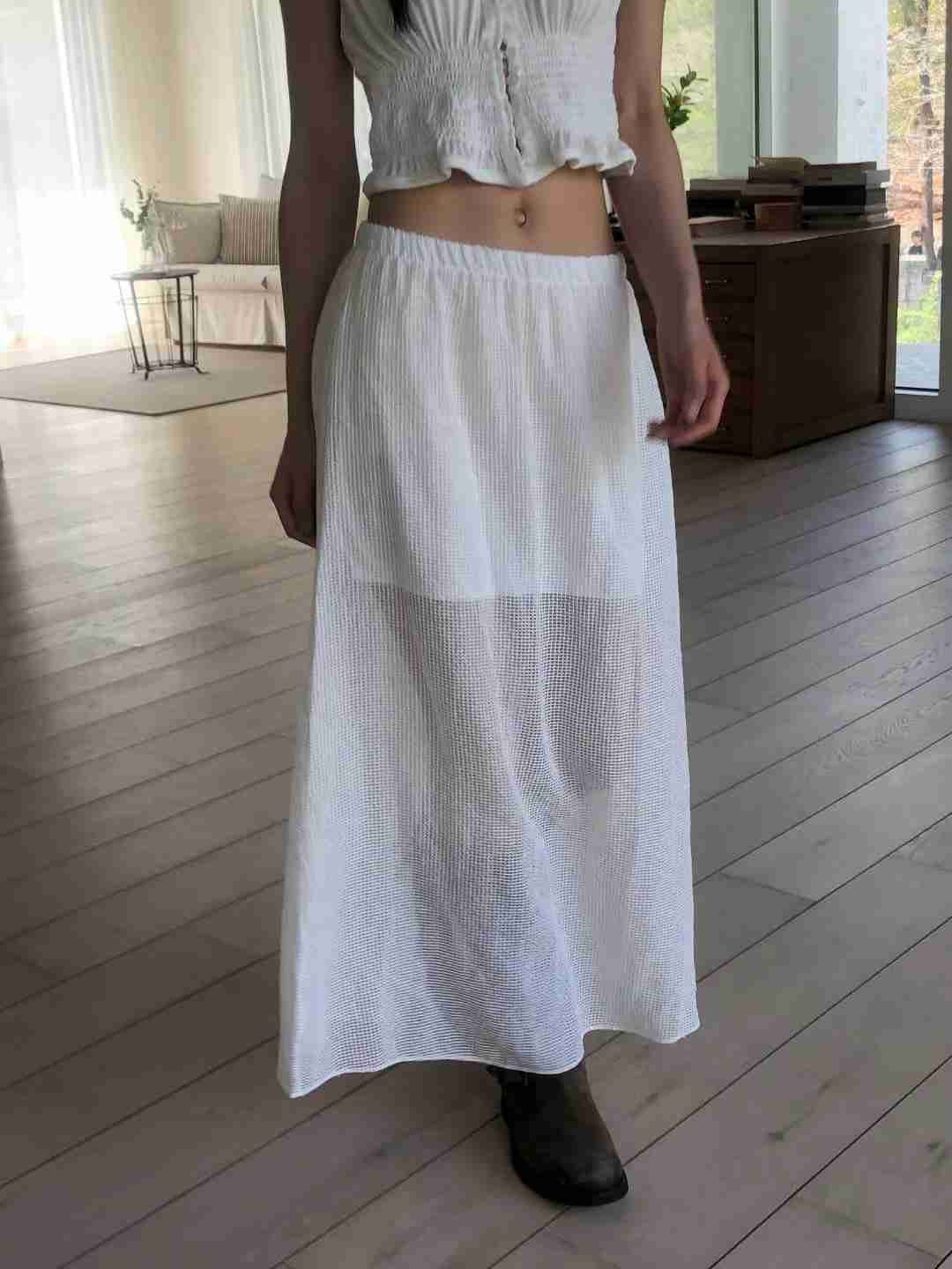 EXCUSE韓國代購女裝新款推薦休閑人氣熱賣真品時尚25春夏長裙EXCUSE長裙