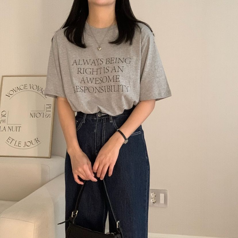 HELLO JINI韓國直郵女裝新款時尚真品休閑職業熱賣25春夏T恤HELLO JINIT恤