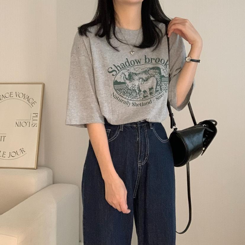 HELLO JINI東大門代購女裝新品推薦25春夏職業熱賣人氣T恤HELLO JINIT恤