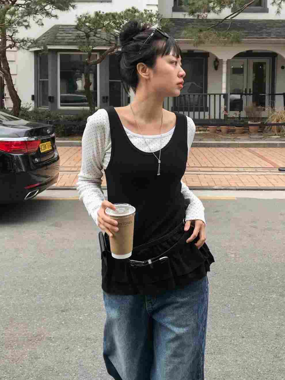 GROOMING韓國直郵女士新款時尚真品人氣休閑熱賣推薦吊帶背心GROOMING吊帶/背心