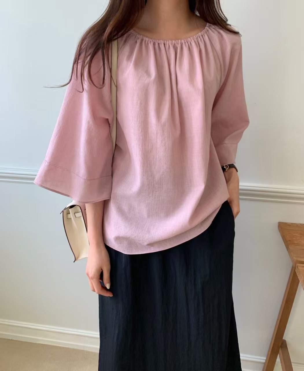 LUCKY ROOM韓國代購女裝新款推薦人氣時尚職業25春夏襯衫蕾絲衫LUCKY ROOM襯衫/蕾絲衫