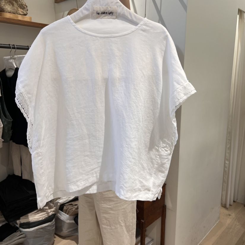 LE JARDINET東大門實拍女裝新款25春夏時尚休閑襯衫蕾絲衫LE JARDINET襯衫/蕾絲衫