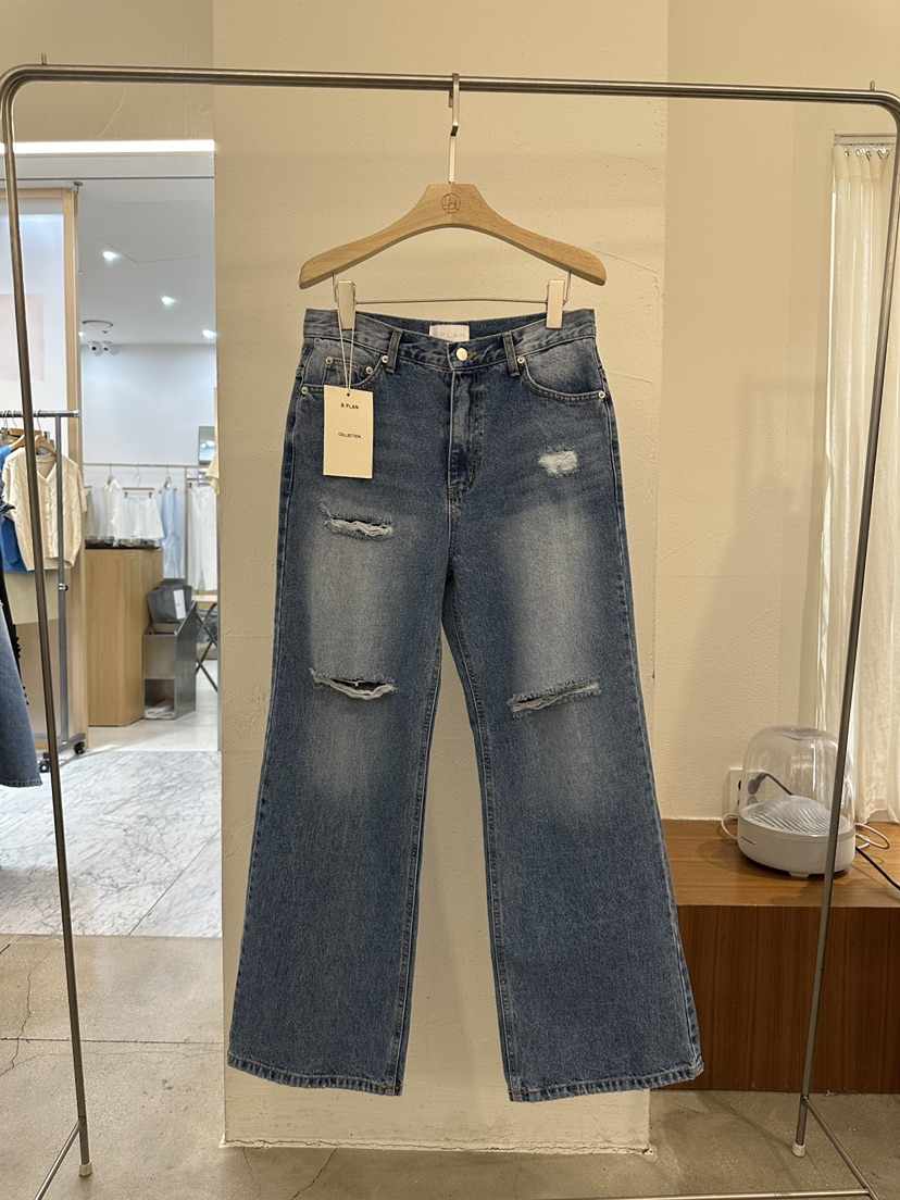BPLAN韓國代購女裝新品職業熱賣推薦時尚休閑25春夏人氣牛仔褲BPLAN牛仔褲
