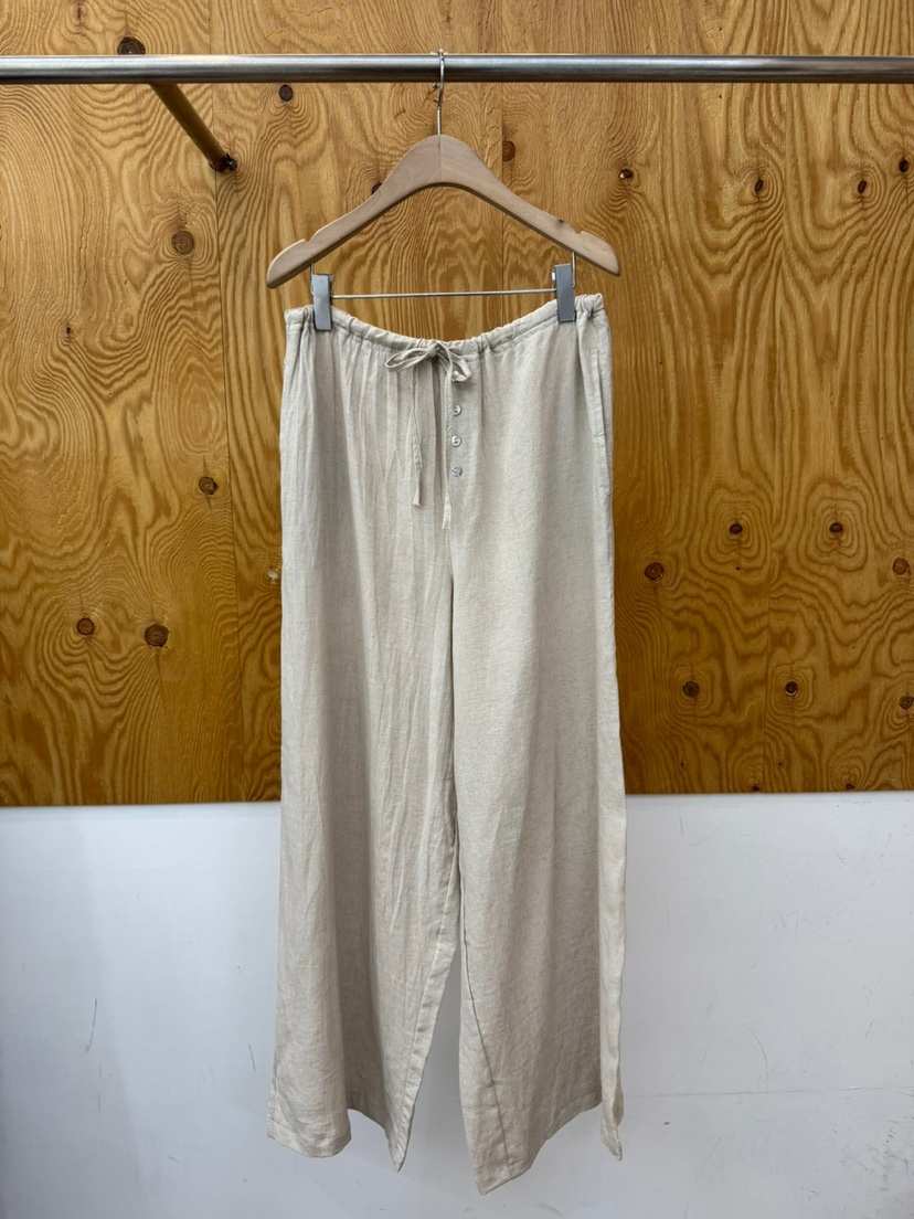 PROJECTVIEW韓國代購女裝新品熱賣人氣25春夏休閑褲亞麻布紐扣PROJECTVIEW休閑褲