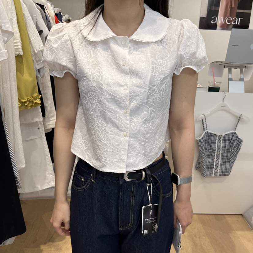 RUMIRU/AWEAR東大門直郵女裝新品人氣25春夏職業襯衫蕾絲衫awear/RUMIRU襯衫/蕾絲衫