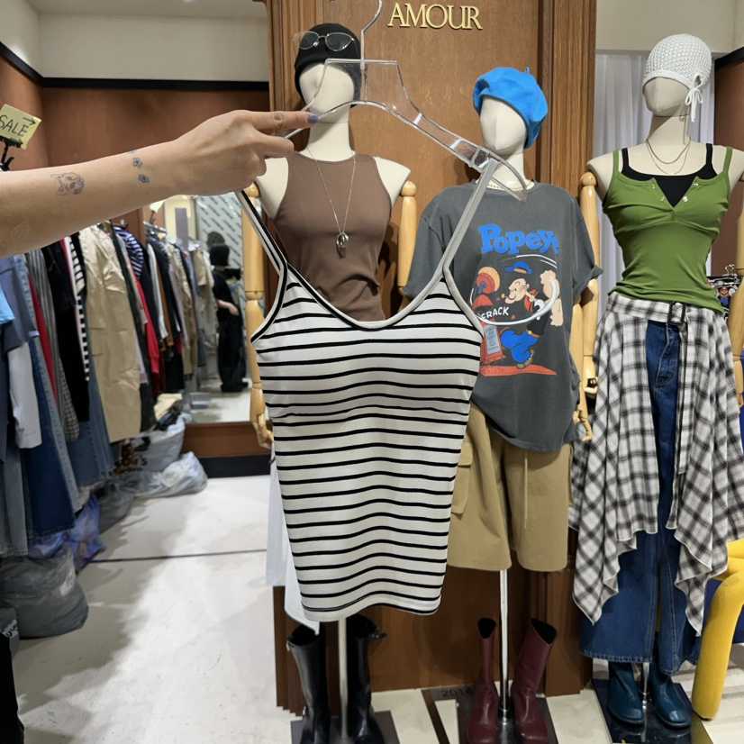 AMOUR東大門實拍女裝新款25春夏時尚職業真品熱賣推薦吊帶背心AMOUR吊帶/背心