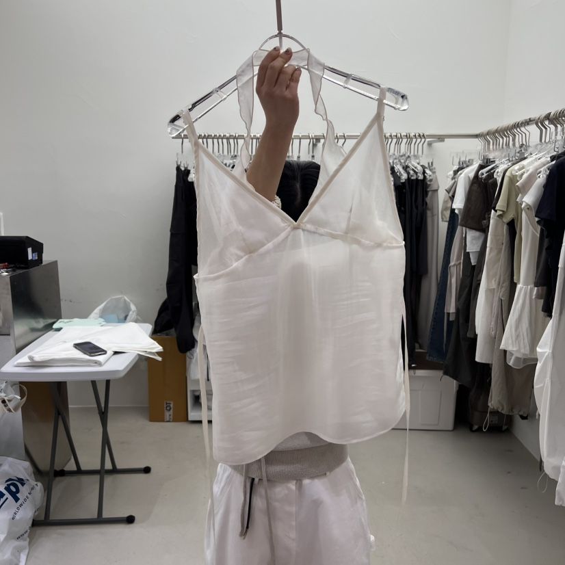 PADO東大門實拍女士新品推薦休閑職業人氣25春夏吊帶背心假兩件PADO吊帶/背心