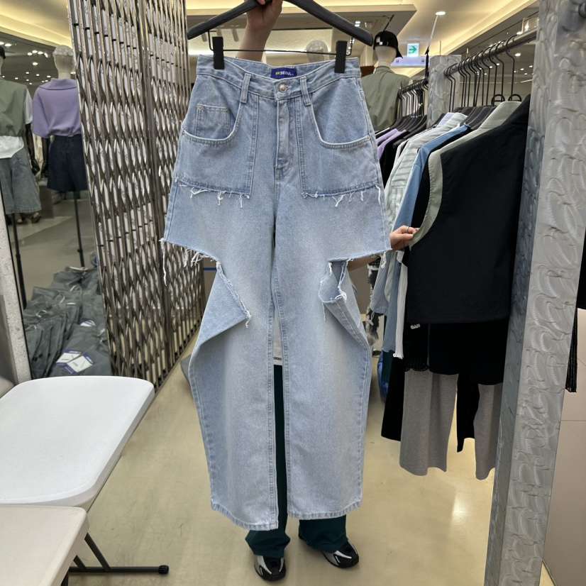 5K東大門實拍女裝新款時尚25春夏休閑人氣熱賣推薦真品牛仔褲5K牛仔褲