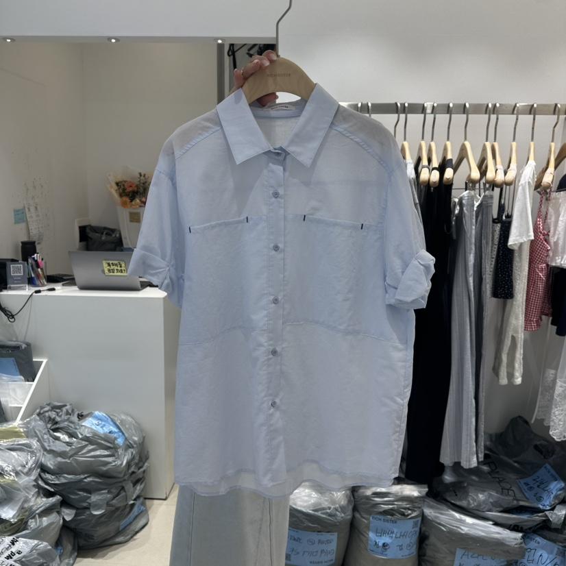 RICH SISTER韓國直郵女裝新款休閑25春夏推薦人氣襯衫蕾絲衫RICH SISTER襯衫/蕾絲衫
