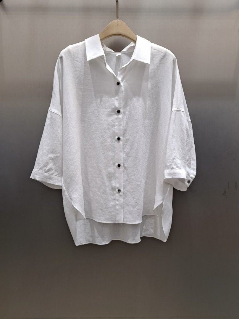 THE SIL韓國直郵女士新品時尚真品休閑25春夏襯衫蕾絲衫亞麻THE SIL/1 2ILLY襯衫/蕾絲衫