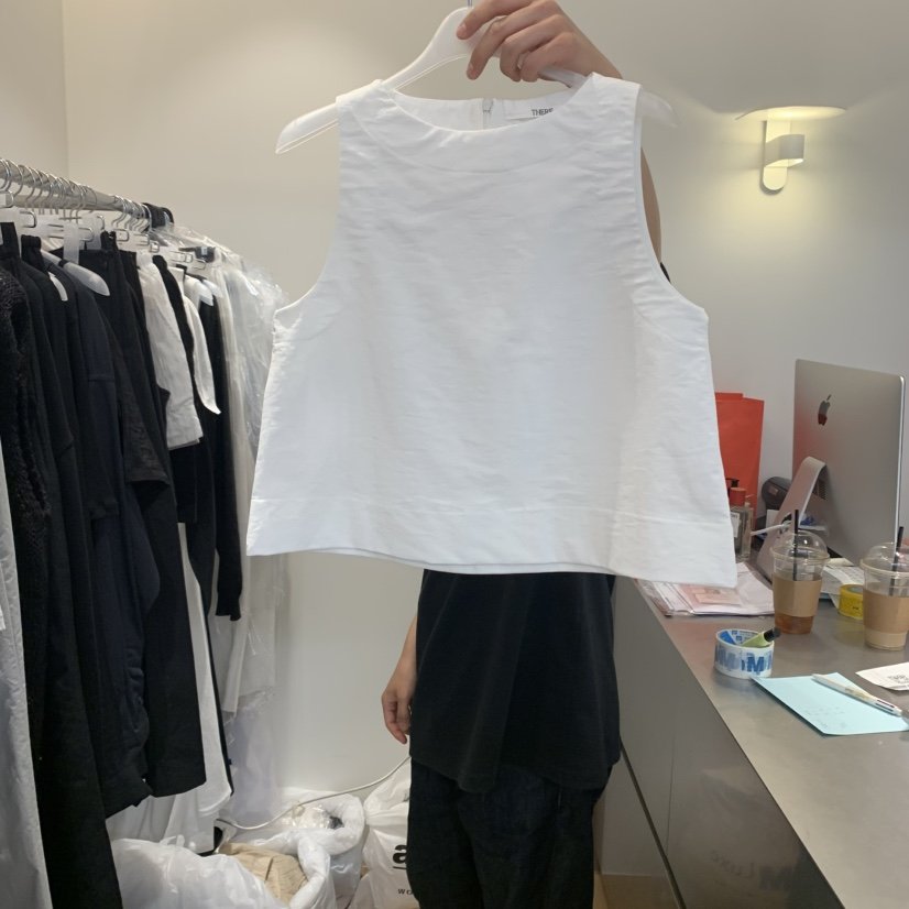 THERE韓國代購女裝新品時尚職業休閑熱賣推薦人氣真品吊帶背心THERE吊帶/背心