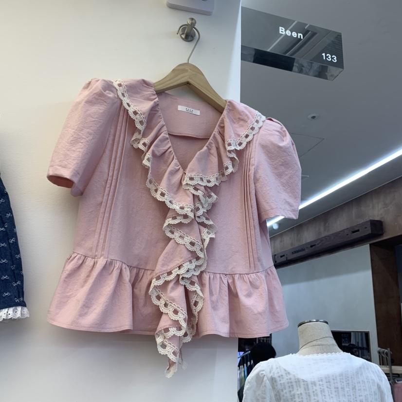 BEEN-A韓國代購女士新品時尚推薦真品熱賣休閑人氣襯衫蕾絲衫BEEN-A襯衫/蕾絲衫