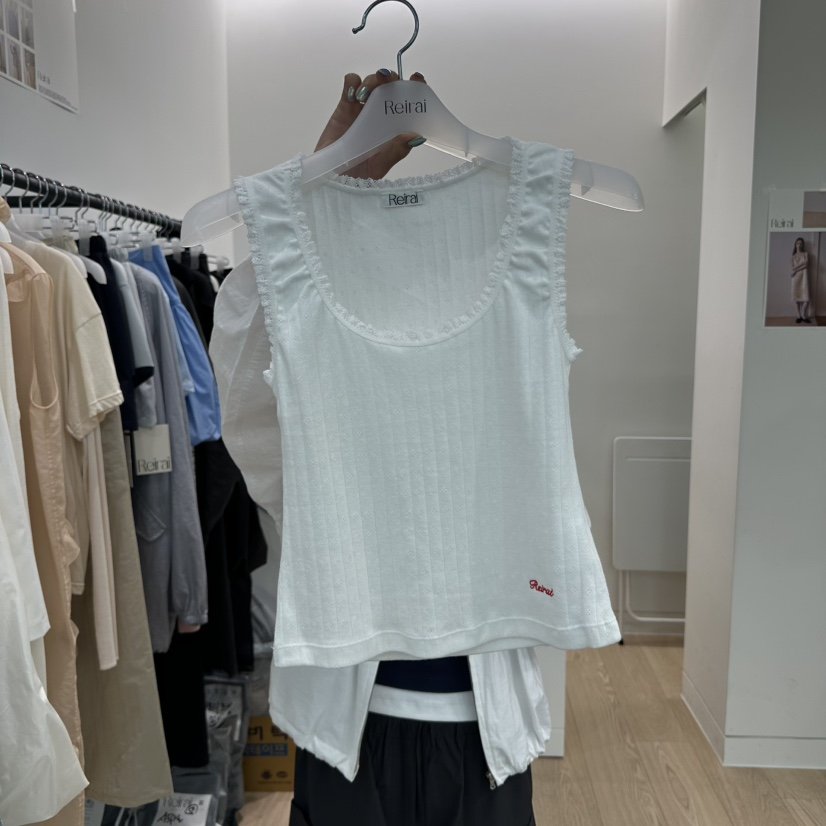 REIRAI韓國代購女士新品推薦人氣職業時尚熱賣吊帶背心蕾絲Reirai吊帶/背心