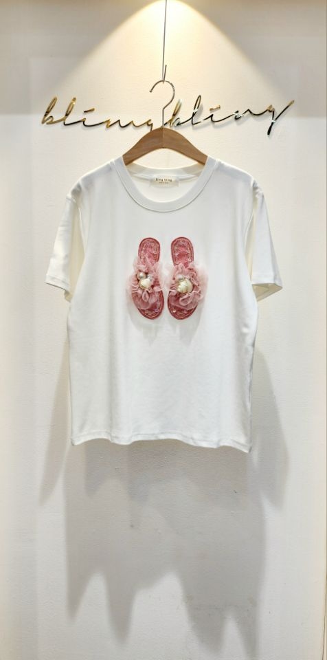 BLING BLING-S東大門實拍女士新品職業人氣熱賣25春夏T恤漁網BLING BLING-ST恤