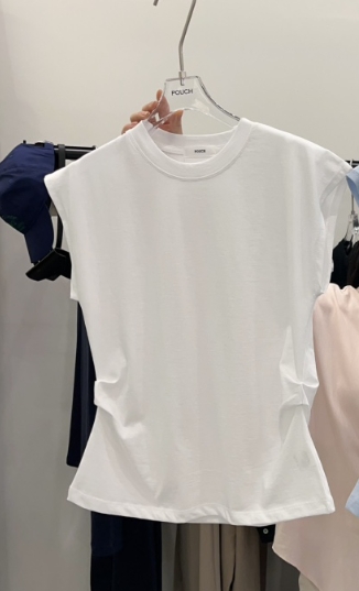 POUCH韓國代購女裝新款推薦真品25春夏職業人氣休閑吊帶背心POUCH吊帶/背心