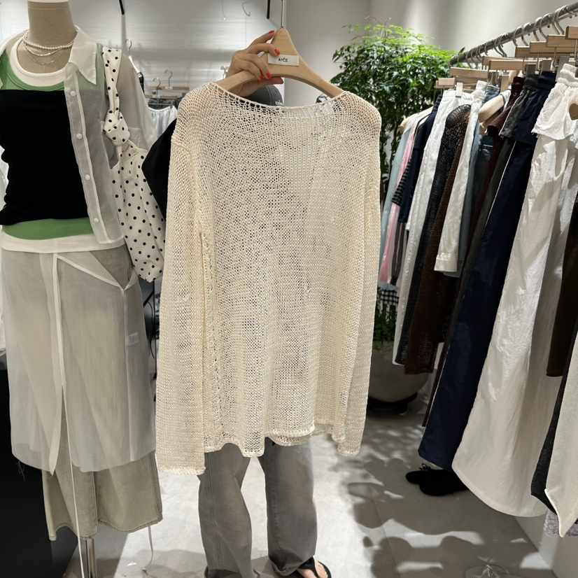 AYCE東大門直郵女士新款真品推薦人氣熱賣時尚25春夏針織衫亞麻101SHOWROOM/AYCE針織衫