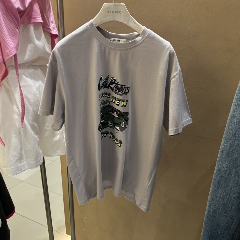 SOLOUNO東大門實拍女裝新品人氣休閑職業25春夏推薦熱賣T恤SOLOUNOT恤